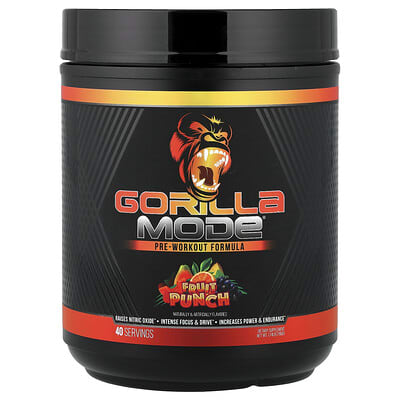 Gorilla Mind, Mode®, Pre-Workout Formula, Fruit Blend, 1.74 lbs (788 g)
