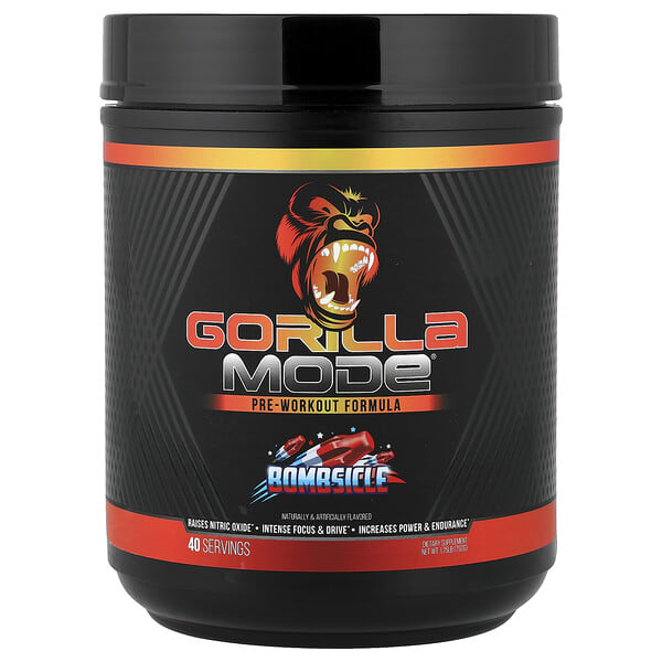 Gorilla Mind Mode®, Pre-Workout Formula, Bombsicle, 1.75 lb (792 g)