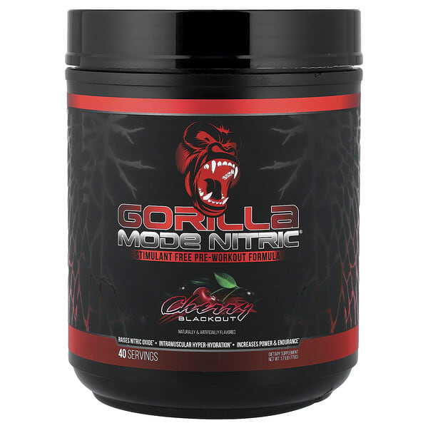 Mode Nitric®, Stimulant Free Pre-Workout Formula, Cherry Blackout, 1.71 lb (776 g)