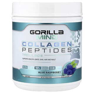 Gorilla Mind LLC, Collagen Peptides, Blue Raspberry, 0.959 lb (435 g)