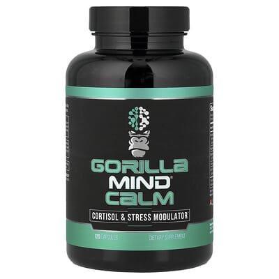 Gorilla Mind, Calm, Cortisol & Stress Regulator, 120 Capsules