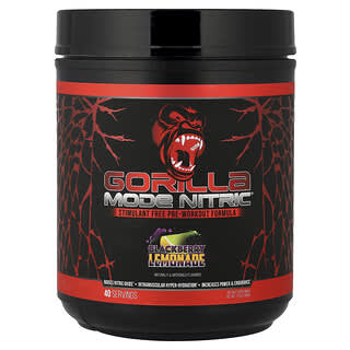 Gorilla Mind LLC, Mode Nitric®, Stimulant Free Pre-Workout Formula, Blackberry Lemonade, 1.72 lb (780 g)
