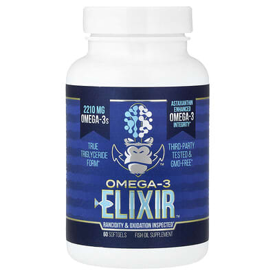 Gorilla Mind, Omega-3 Elixir™, 60 Softgels