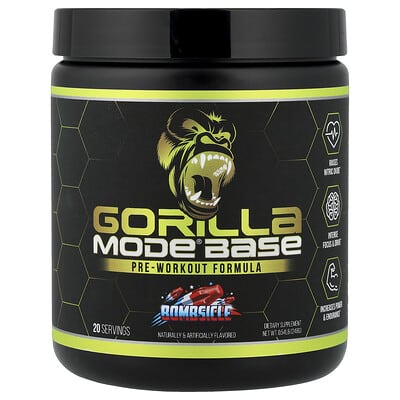 Gorilla Mind, Mode® Base, Pre-Workout Formula, Bombsicle, 0.54 lbs (248 g)
