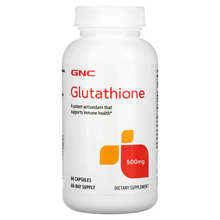 GNC Letter Vitamins & Minerals, Glutathione, 500 mg, 60 Capsules