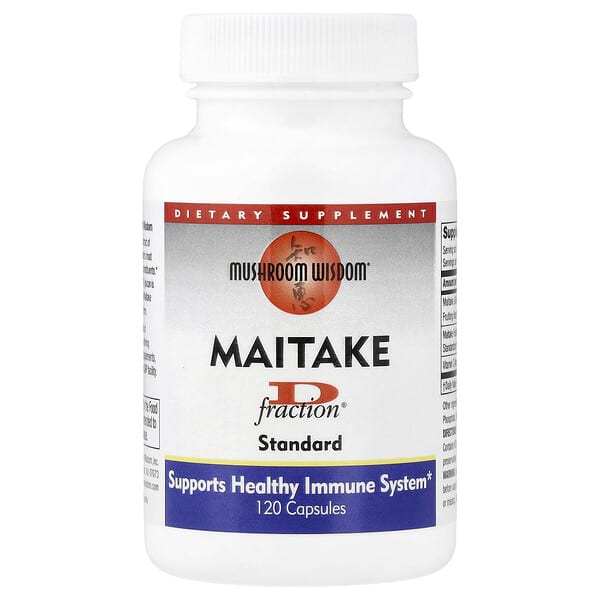 Mushroom Wisdom, Maitake D Fraction®, 표준, 캡슐 120정