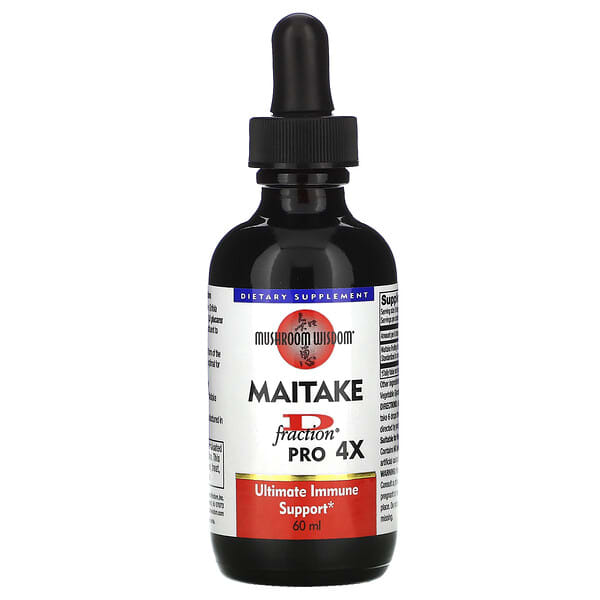 Mushroom Wisdom, Maitake DFraction, Pro 4X, 60 ml