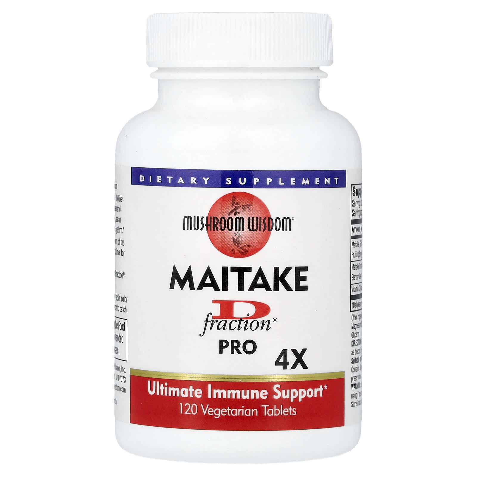 Maitake D-Fraction®（マイタケD-フラクション）、プロ4X、植物性