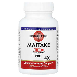 Mushroom Wisdom, Maitake D-Fraction, Pro 4X, 120 Vegetarian Tablets