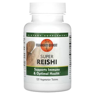 Mushroom Wisdom, Super Reishi, 120 vegetarische Tabletten
