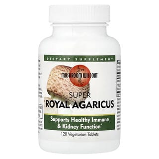 Mushroom Wisdom, Super Royal Agaricus, 120 comprimidos vegetales