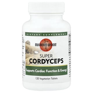 Mushroom Wisdom, 超级虫草，120 片素食片