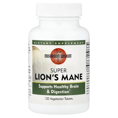 Mushroom Wisdom, Super Lion's Mane, 120 Vegetarian Tablets
