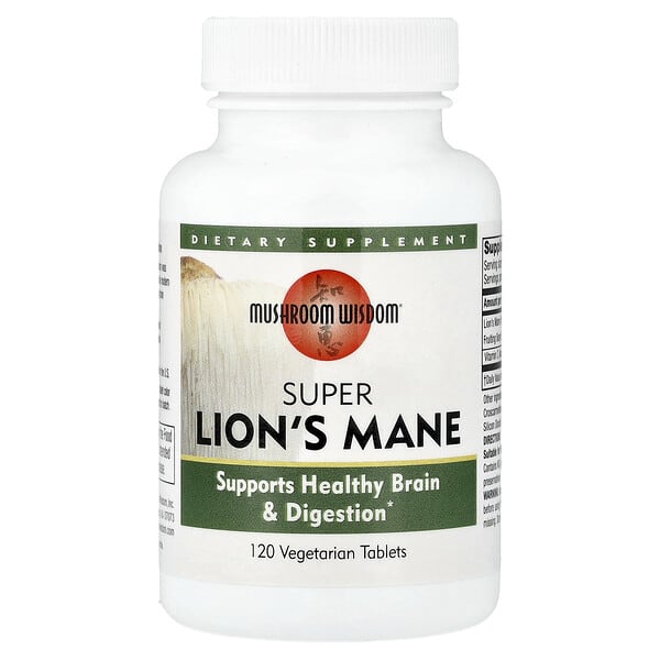 Super Lion's Mane, 120 Vegetarian Tablets