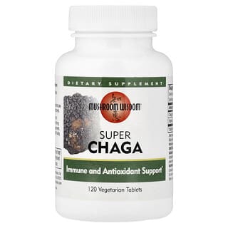 Mushroom Wisdom, Super Chaga, 120 tablete vegetariene