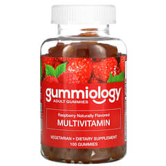 Gummiology, กัมมี่เมก้ามัลติวิตามินสำหรับผู้ใหญ่ รสราสเบอร์รี่ธรรมชาติ บรรจุกัมมี่มังสวิรัติ 100 ชิ้น