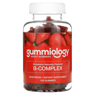 Gummiology, B Complex Gummies, Strawberry, 100 Gummies