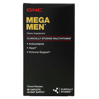 GNC, Mega Men, Multivitamin, 90 Caplets