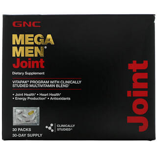 GNC, Mega Men, Joint, Vitapak Multivitamin Blend, 30 Packs