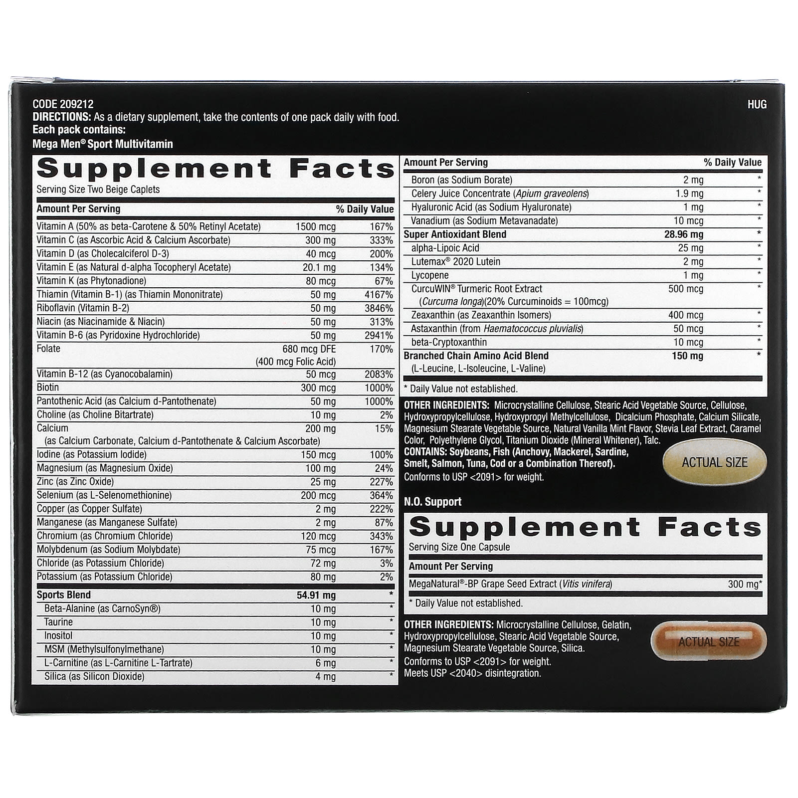 GNC, Mega Men, Sport, Vitapak Multivitamin Blend, 30 Packs