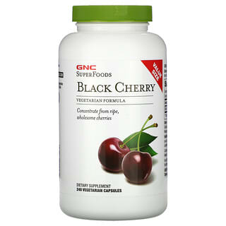 GNC, SuperFoods, Black Cherry, 240 Cápsulas Vegetarianas