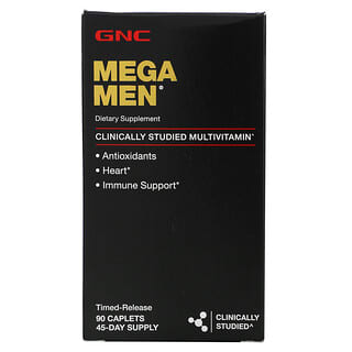 GNC, Mega Men Multivitamin, 90 Time-Release Caplets