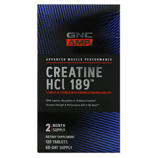 GNC, AMP, Creatine HCl 189, 120 Tablets