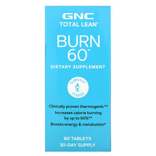 GNC, Total Lean, Burn 60, 60 Tablets