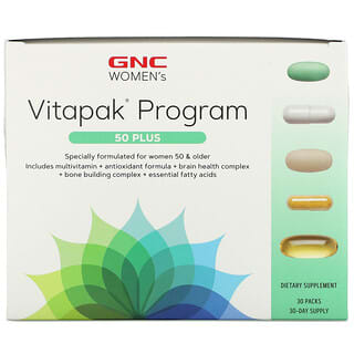 GNC, Vitapak-Programm für Frauen, 50 Plus, 30 Päckchen
