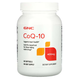 GNC, 輔酶 Q10，400 毫克，60 粒軟凝膠