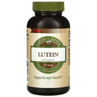 GNC, Natural Brand, Lutein, 20 mg, 60 Kapseln