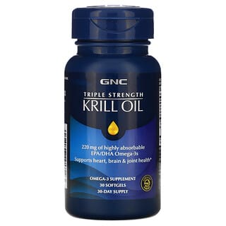 GNC Fish, Triple Strength Krill Oil, 30 Softgels