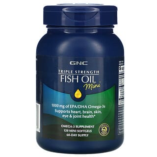 جي إن سي فيش‏, Triple Strength Fish Oil Mini, 120 Mini Softgels
