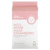 Strawberry Milk Bomb Beauty Mask, 5 Sheets, 25 ml Each