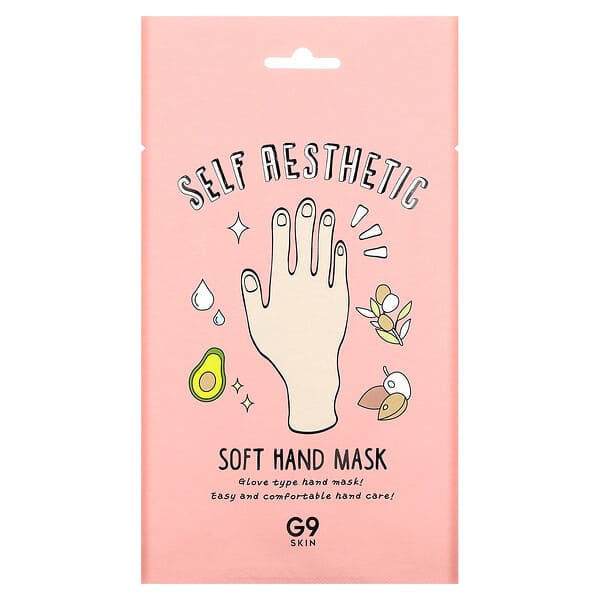 G9skin, Self Aesthetic, Soft Hand Mask, 5 Masks, 0.33 fl oz (10 ml) Each