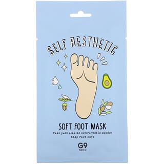G9skin, Self Aesthetic, Masque pieds doux, 5 masques, 12 ml