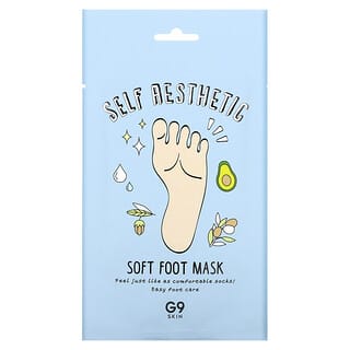 G9skin‏, Self Aesthetic, Soft Foot Mask, 5 מסיכות, 12 מ"ל