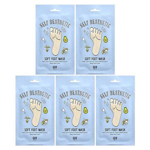 G9skin, Self Aesthetic 嫩足足膜，5 片裝，0.40 液量盎司（12 毫升）