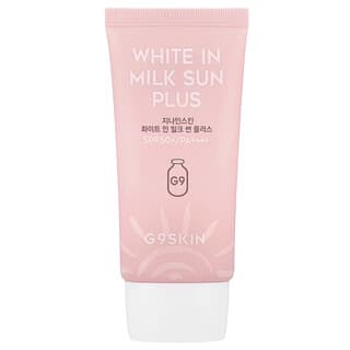 جي9سكين, White In Milk Sun Plus ، عامل حماية من الشمس 50 + / PA ++++ ، 1.35 أونصة سائلة (40 مل)
