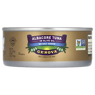 Genova, Albacore Tuna In Olive Oil, No Salt Added, 5 oz (142 g)