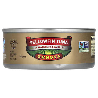Genova, Yellowfin Tuna In Water with Sea Salt, 5 oz (142 g)