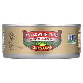 Genova, Yellowfin Tuna In Water with Sea Salt, 5 oz (142 g)