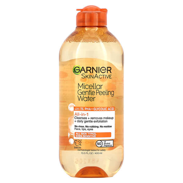 Garnier, SkinActive, Micellar Gentle Peeling Water, 13.5 fl oz (400 ml)