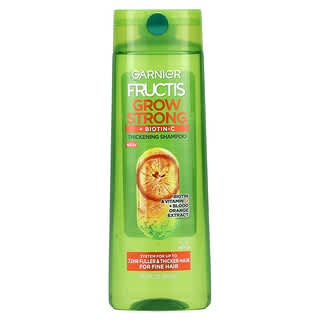 Garnier, Grow Strong, + Biotin C, Thickening Shampoo, For Fine Hair, 12.5 fl oz (370 ml)