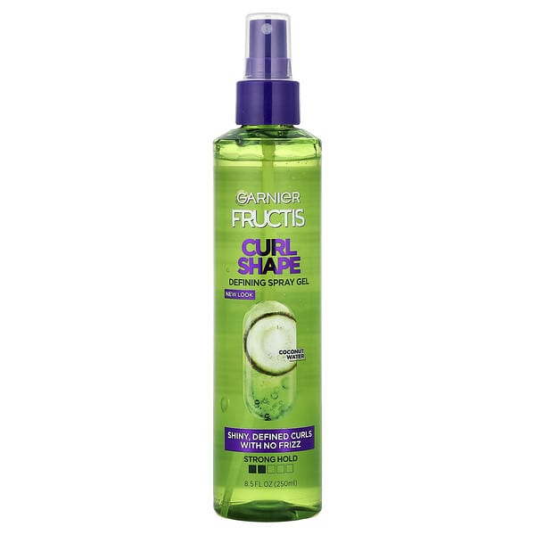 Garnier, Fructis, 컬 셰이프, 디파이닝 스프레이 젤, 8.5fl oz(250ml)