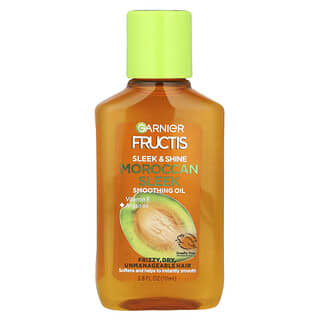 غارني‏, Fructis ، زيت النعومة واللمعان المغربي ، 3.8 أونصة سائلة (111 مل)