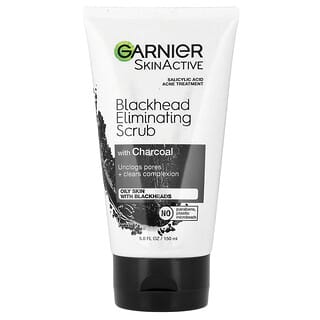 Garnier, SkinActive, Blackhead Eliminating Scrub with Charcoal, 5 fl oz (150 ml)