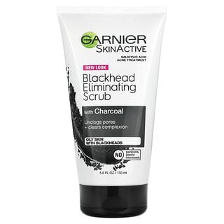 Garnier, SkinActive, Blackhead Eliminating Scrub with Charcoal, 5 fl oz (150 ml)
