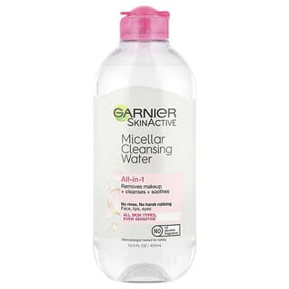 Garnier, SkinActive, Eau micellaire nettoyante tout-en-un, Tous types de peau, 400 ml