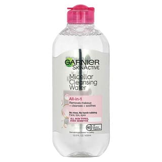 Garnier, SkinActive，多合一膠束清潔水，各種膚質，13.5 液量盎司（400 毫升）